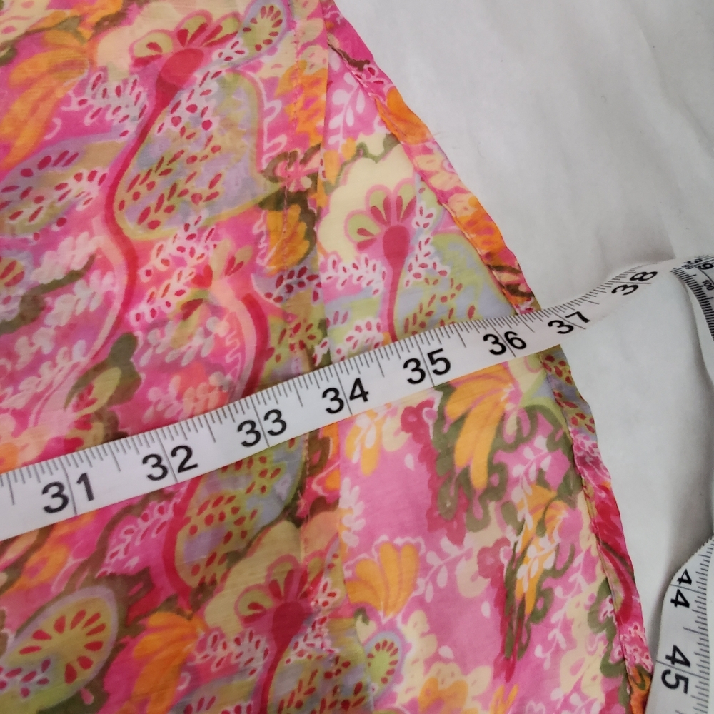 Raj Embroidered 100% Silk Tunic or Swim Coverup - Picture 10 of 11